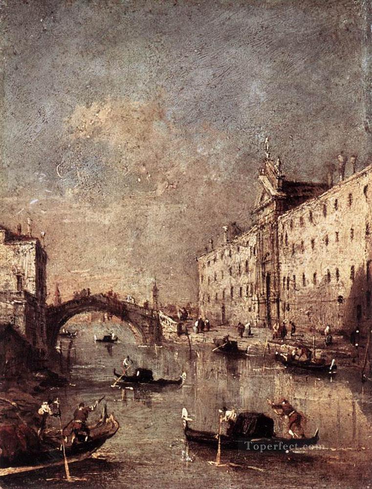 Rio dei Mendicanti Francesco Guardi Venetian Oil Paintings